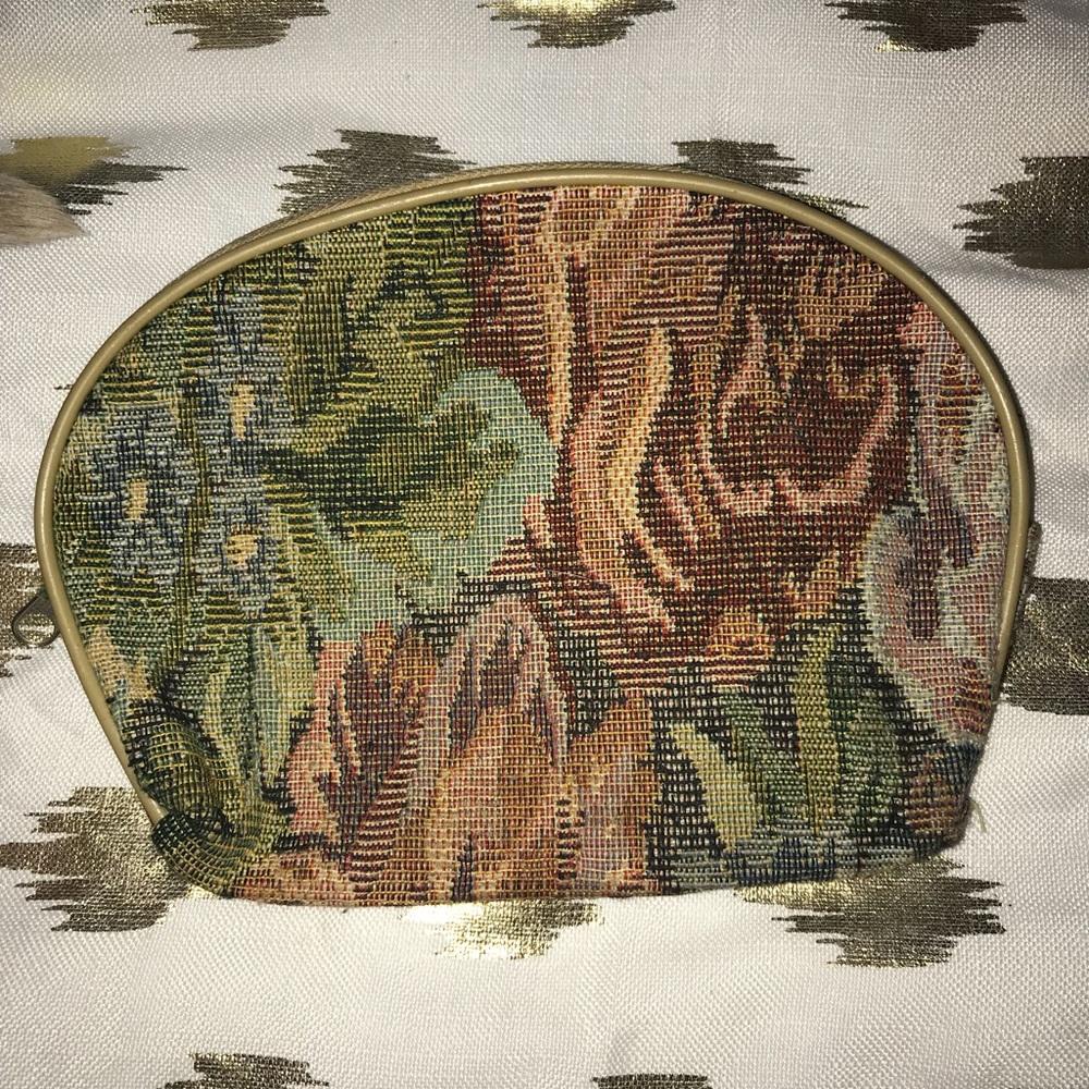 Vintage Simple Clutch W Floral Pattern